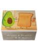 Mr. & Mrs. Panda Holzkiste Avocado Toast Design ohne Spruch in Weiß