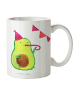 Mr. & Mrs. Panda Kindertasse Avocado Party Zeit ohne Spruch in Weiß