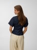 Vero Moda Asymetrisches Top in Dark Blue Denim