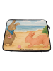 Mr. & Mrs. Panda Laptoptasche Hasen Muschel Design ohne Spruch in Weiß