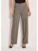 MADELEINE Palazzohose mit weitem Bein in braun / wollweiß