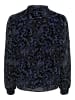 JACQUELINE de YONG Langarm Bluse Print Paisley Muster V-Neck Tunika Top JDYEMILY in Blau