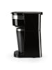 Barista Single-Kaffeemaschine 750W schwarz/silber mit To-Go Becher Transparent