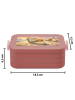 Mr. & Mrs. Panda Lunchbox Robbe Pommes Design ohne Spruch in Rot Pastell