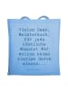 Mr. & Mrs. Panda Schultertasche Spruch Danke Koch mit Spruch in Sky Blue