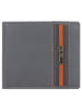 mano Don Leonardo Geldbörse RFID Leder 11 cm grau