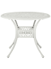 Beliani Runder Tisch ANCONA in Weiß - (W) 90 x (H) 72 x (L) 90 cm