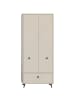 ebuy24 Kleiderschrank Notes Beige 80 x 35 cm