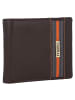 mano Don Leonardo Geldbörse RFID Leder 11 cm dunkelbraun