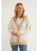 usha BLUE LABEL Damen Oversize Cardigan in Beige Creme