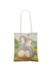 Mr. & Mrs. Panda Shopper Bag Pinguine Kuscheln Design ohne Spruch in Weiß