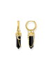 Thomas Sabo Creolen Mit Onyx-Anhänger Und Kette in gelbgoldfarben, schwarz, weiß