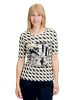 Betty Barclay Basic Shirt mit Print in Beige/Dark Blue