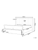 Beliani Doppelbett NOYERS in Rosa - (W) 170 x (H) 132 x (L) 247 cm