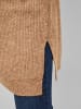 Vila Langer Feinstrick Pullover Rollkragen Sweater VICILIA in Braun