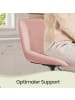 VASAGLE Barhocker Tyra in Rosa - (B)46.5 x (H)(65.5-77.5) x (T)43 cm