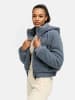 Tazzio Übergangsjacke im Teddy-Look mit Kapuze "F804"- in Grau