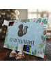Mr. & Mrs. Panda Adventskalender Stinktier Blume mit Spruch in Eisblau