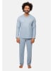 Ammann Schlafanzug Cotton Pure in Ashley Blue