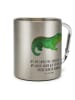 Mr. & Mrs. Panda Edelstahltasse Krokodil mit Spruch in Silber