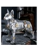 GILDE Figur Steampunk pitbull silberfarben - (H) 29 cm