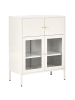 Beliani Vitrine ESHOLT in Beige - (W) 80 x (H) 102 x (L) 40 cm