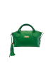 Baldinini Trend Zweifarbig Grün Leder Damen Handtasche