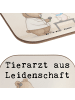 Mr. & Mrs. Panda Getränkeuntersetzer Tierarzt Leidenschaft Desig... in Weiß