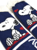 Snoopy Peanuts Snoopy Hüttensocken Haussocken Kuschelsocken Socken in blau
