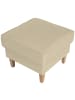 58 aufm Kessel HOCKER Karlen Bezug Flachgewebe Buche natur / beige
