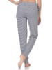 NORMANN Damen Pyjama Hose lang Mix & Match in marine