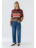Oui Pullover in dk red taupe