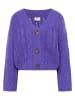 IZIA Damen Cropped Strickjacke in Lila