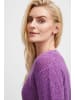 Pulz Strickpullover PZIRIS Regular fit in Bright Purple Melange