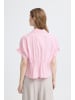 ICHI Kurzarm-Bluse IHSAMI Loose fit in Pink Lady