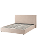 Beliani Doppelbett LAVAUR in Beige - (W) 183 x (H) 100 x (L) 220 cm