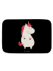 Mr. & Mrs. Panda duschmatte Einhorn Wut ohne Spruch in Schwarz