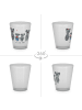 Mr. & Mrs. Panda Schnapsglas Koala Familie zwei ohne Spruch in Transparent