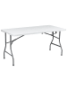 Beliani 5-tlg Gartentisch Set CUGNOLI in Weiß/Silber
