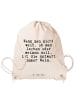 Mr. & Mrs. Panda Gym Bag Wenn man nicht weiß,... mit Spruch in Creme