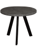 58 aufm Kessel COUCHTISCH Rund Elesa 1 60x51x60 Holzwerkstoff Schwarz/Keramik grau