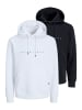Jack & Jones Sweatshirt / Hoodie Star in Schwarz / weiß