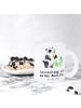 Mr. & Mrs. Panda Glas Panda Geocaching mit Spruch in Transparent