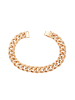 faina Women Curb Chain Link Bracelet in Rose Gold