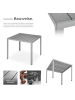 tectake Aluminium Balkontisch mit höhenverstellbaren Füßen, 90x90x74,5cm