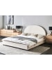 Beliani Doppelbett VAUCLUSE in Weiß - (W) 174 x (H) 112 x (L) 214 cm