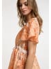 IZIA Damen Bluse in Orange Weiss