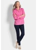 GOLDNER Schlupfbluse Zeitlose Viskosebluse mit Hemdkragen in pink