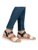 remonte Sandalen Schwarz/Weiß