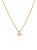 Elli DIAMONDS  Halskette 585 Gelbgold Dreieck, Geo in Gold